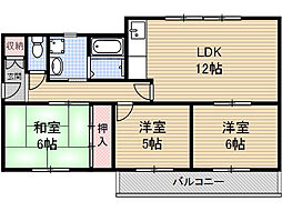 フレア・ISUZU 3LDKの間取図画像