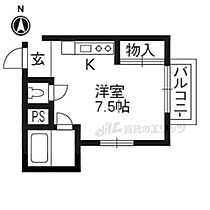 京都府京都市西京区大枝塚原町（賃貸マンション1R・1階・16.70㎡） その2