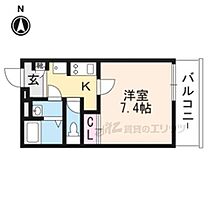 京都府京都市右京区梅津西浦町（賃貸マンション1K・3階・23.66㎡） その2