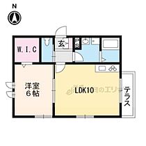 メゾン宇多野 102 ｜ 京都府京都市右京区鳴滝本町（賃貸マンション1LDK・1階・43.06㎡） その2