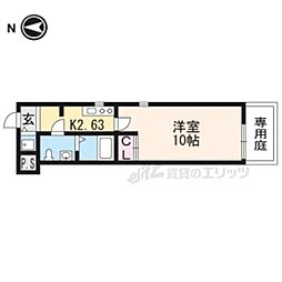 アイーズ荘 1階1Kの間取り