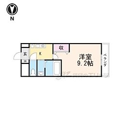 ネオパレス亀岡 1Kの間取図画像