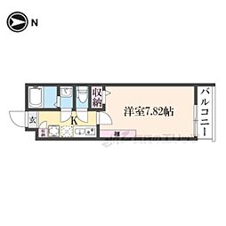 京都市上京区上立売通室町西入上立売町マンション 1Kの間取図画像