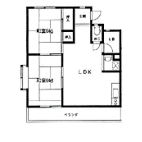 牧野ハイツ 303｜愛知県名古屋市中川区春田３丁目(賃貸アパート2LDK・3階・52.53㎡)の写真 その2