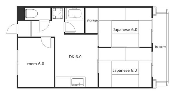 シティーハイム児玉 204｜愛知県名古屋市中川区東春田２丁目(賃貸マンション3DK・2階・46.00㎡)の写真 その2