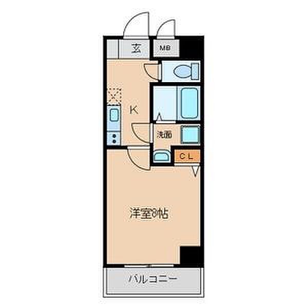 Alii　I 602｜愛知県名古屋市中区平和２丁目(賃貸マンション1K・6階・27.54㎡)の写真 その2