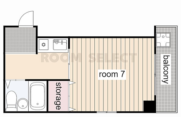 ハイツハシマ 303｜愛知県名古屋市熱田区大宝１丁目(賃貸マンション1K・3階・21.06㎡)の写真 その2