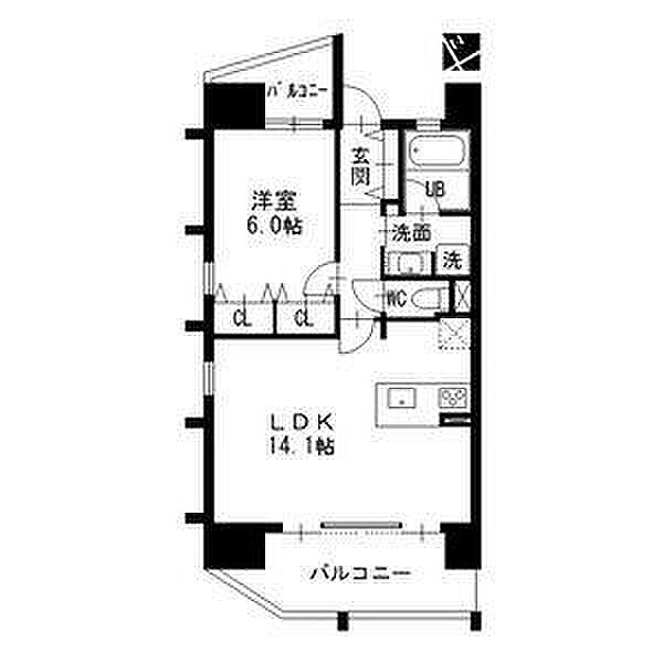 上前津ライズ 1203｜愛知県名古屋市中区千代田４丁目(賃貸マンション1LDK・12階・46.00㎡)の写真 その2