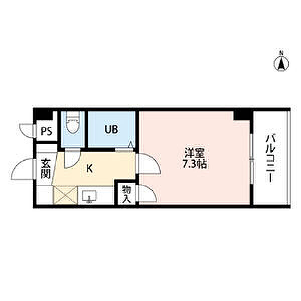 グリュックハーベン 803｜愛知県名古屋市中川区高畑３丁目(賃貸マンション1K・8階・22.37㎡)の写真 その2