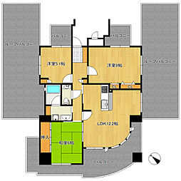 間取図画像 3LDK
