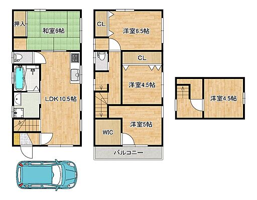 間取り 深阪４丁　中古一戸建