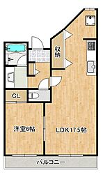 間取図画像 1LDK