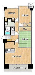 アドリーム金剛 3LDKの間取図画像