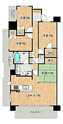 ブランズ・ヴェリテ堺七道 4LDKの間取図画像