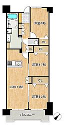 狭山パークホームズ 3LDKの間取図画像