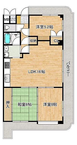 間取りを拡大表示