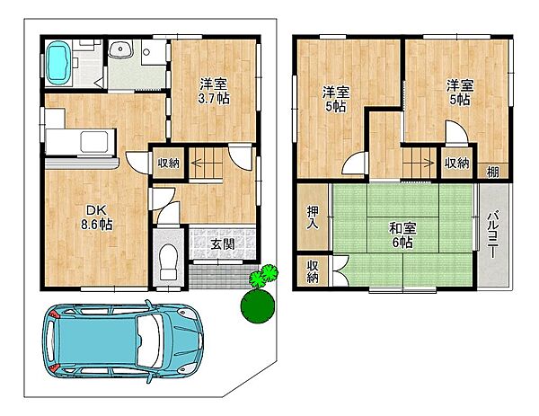 間取りを拡大表示