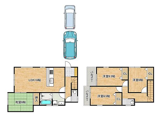 間取り 野遠町　中古戸建