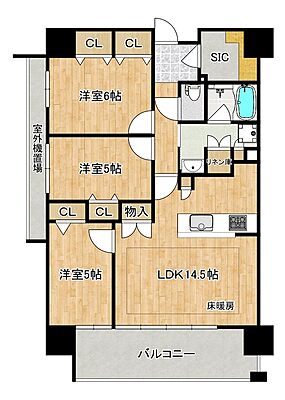 間取り ポレスター堺 14階/-