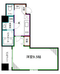 JR中央本線 西荻窪駅 徒歩4分の賃貸マンション 3階1Kの間取り