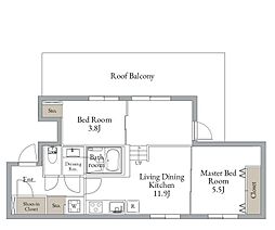 LiveFlat西荻窪 2LDKの間取図画像