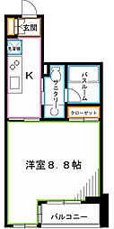 プロスペクト荻窪 1Kの間取図画像