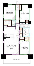 PARKHOMES杉並上荻 3LDKの間取図画像
