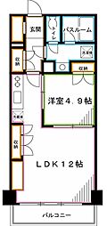 荻窪シンフォニーシティ 1LDKの間取図画像