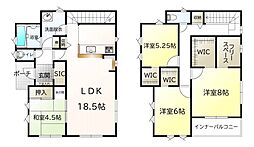 任売坂田六丁目　中古 4LDKの間取り
