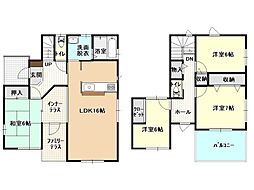 小山市犬塚７丁目　中古住宅 4LDKの間取り