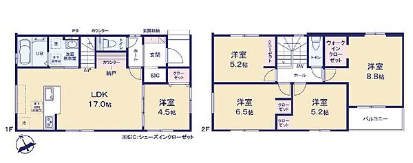 間取りを拡大表示