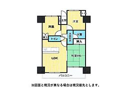 ホーユウパレス宇都宮 3LDKの間取図画像