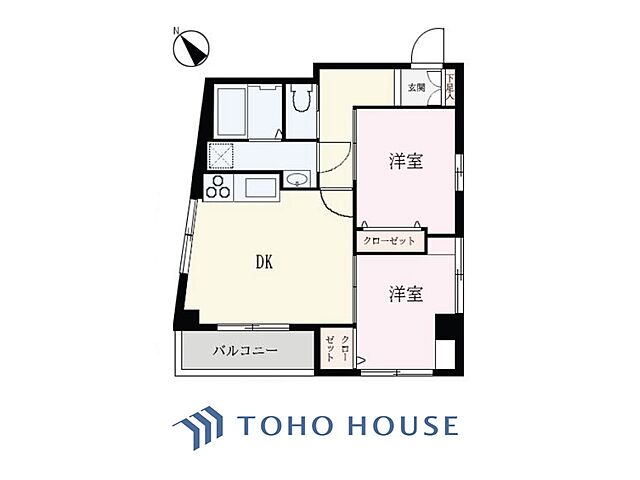 間取り ワセダ山崎マンション 4階/-