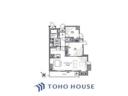 モリス大井町南 2LDKの間取り
