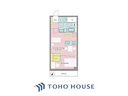 クレール六本木 1LDKの間取図画像