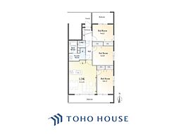 メゾンモンティチェロ弦巻 3LDKの間取図画像