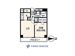 第一勧業キングダム御苑 1LDKの間取図画像