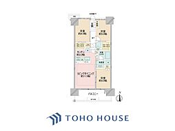 シティテラス金町A棟 2SLDKの間取図画像