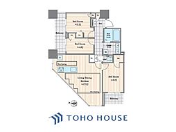 プラウドタワー千代田富士見 3LDKの間取図画像