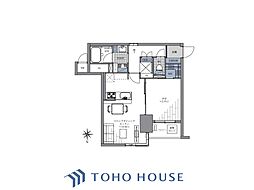上野入谷シティハウス 1LDKの間取図画像