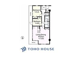 ハイシティ文京 2LDKの間取図画像