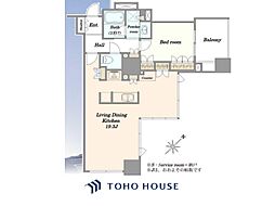 シティタワー池袋ウエストゲート 1LDKの間取図画像