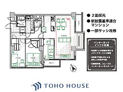 ハイツ赤坂 3LDKの間取図画像
