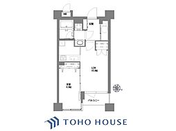 ダイナシティ三宿 1LDKの間取図画像