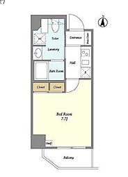 都営浅草線 本所吾妻橋駅 徒歩6分の賃貸マンション 3階1Kの間取り