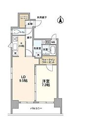 JR総武線 両国駅 徒歩2分の賃貸マンション 2階1LDKの間取り