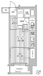 都営浅草線 浅草橋駅 徒歩3分の賃貸マンション 12階1DKの間取り