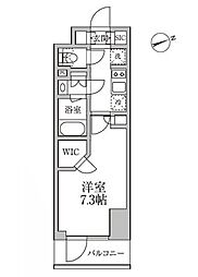 都営大江戸線 新御徒町駅 徒歩3分の賃貸マンション 7階1Kの間取り