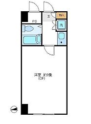 東京メトロ銀座線 田原町駅 徒歩5分の賃貸マンション 3階1Kの間取り