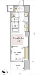 アーバネックス森下III 6階1DKの間取り